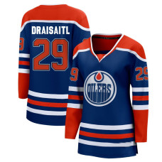 Edmonton Oilers #29 Leon Draisaitl Women's Home Breakaway Royal Jersey