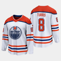 Men's Edmonton Oilers Kyle Turris #8 Special Edition 2021 White Jersey