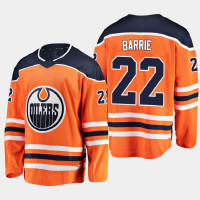 Men's Edmonton Oilers Tyson Barrie #22 Home 2020-21 Breakaway Player Orange Jersey