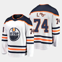Edmonton Oilers Ethan Bear #74 Cree syllabics Honors Indigenous Heritage White Jersey - Men