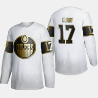Men's Edmonton Oilers Jari Kurri #17 Golden Edition White Retired Authentic Jersey