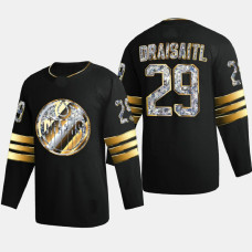 Leon Draisaitl Edmonton Oilers 2022 Stanley Cup Playoffs Black Diamond Edition Jersey Authentic