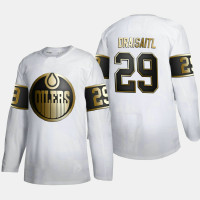 Men's Edmonton Oilers Leon Draisaitl #29 2020 Ted Lindsay Award White Jersey