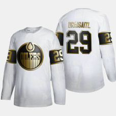 Men's Edmonton Oilers Leon Draisaitl #29 2020 Ted Lindsay Award White Jersey