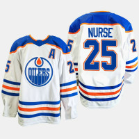 Edmonton Oilers Darnell Nurse White Away 2022-23 Primegreen Authentic Jersey