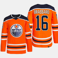Edmonton Oilers Derick Brassard Orange Primegreen Authentic Pro Home Jersey 2022