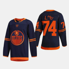 Edmonton Oilers Ethan Bear Cree #74 Alternate Authentic Navy Jersey