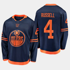 Oilers Kris Russell #4 2019-20 Alternate Premier Breakaway Jersey