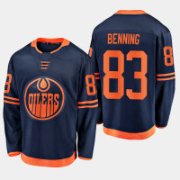 Oilers Matt Benning #83 2019-20 Alternate Premier Breakaway Jersey Oilers Matt Benning #83 2019-20 Alternate Premier Breakaway Jersey