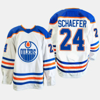 Edmonton Oilers Reid Schaefer White Away 2022-23 Primegreen Authentic Jersey