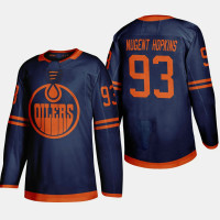 Oilers Ryan Nugent-Hopkins #93 2019-20 Alternate Authentic Blue Player Jersey