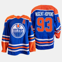 Ryan Nugent-Hopkins #93 Edmonton Oilers Blue Home 2022-23 Primegreen Authentic Jersey