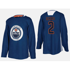 Edmonton Oilers #2 Andrej Sekera Home Practice Player Royal Jersey
