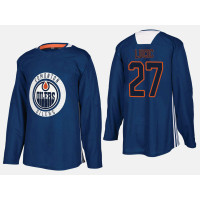 Edmonton Oilers #27 Milan Lucic Home Practice Player Royal Jersey