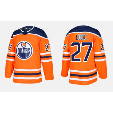 Edmonton Oilers #27 Milan Lucic Home Orange Jersey