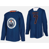 Edmonton Oilers #7 Paul Coffey Home Practice Player Royal Jersey