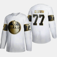 Men's Edmonton Oilers Oscar Klefbom #77 Golden Edition White Authentic Jersey