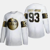 Men's Edmonton Oilers Ryan Nugent-Hopkins #93 Golden Edition White Authentic Jersey