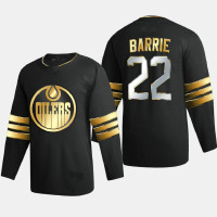 Men Edmonton Oilers Tyson Barrie #22 2020-21 Golden Edition Limited Authentic Black Jersey