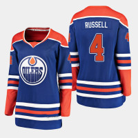 Women's Edmonton Oilers Kris Russell #4 Alternate Uniform Breakaway Player Royal Jersey