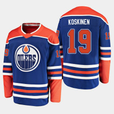 Youth Edmonton Oilers Mikko Koskinen #19 Alternate Breakaway Player Royal Jersey