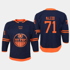 Youth Edmonton Oilers Ryan McLeod #71 Alternate 2021 Navy Jersey