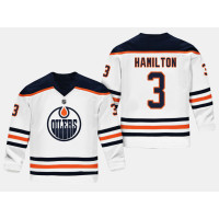 Edmonton Oilers Al Hamilton #3 Replica Player Road White Jersey