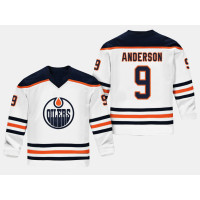 Edmonton Oilers Glenn Anderson #9 Replica Player Road White Jersey