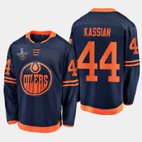 Edmonton Oilers #44 Zack Kassian 2020 Stanley Cup Playoffs Alternate Navy Men's Jersey