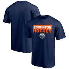 Edmonton Oilers Gain Ground Navy T-Shirt