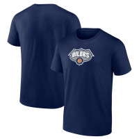 Edmonton Oilers Team Secondary Logo Navy T-Shirt