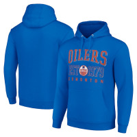 Edmonton Oilers Starter Retro Graphic Royal Pullover Hoodie