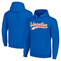 Edmonton Oilers Starter Tailsweep Fleece Tri-Blend Royal Pullover Hoodie
